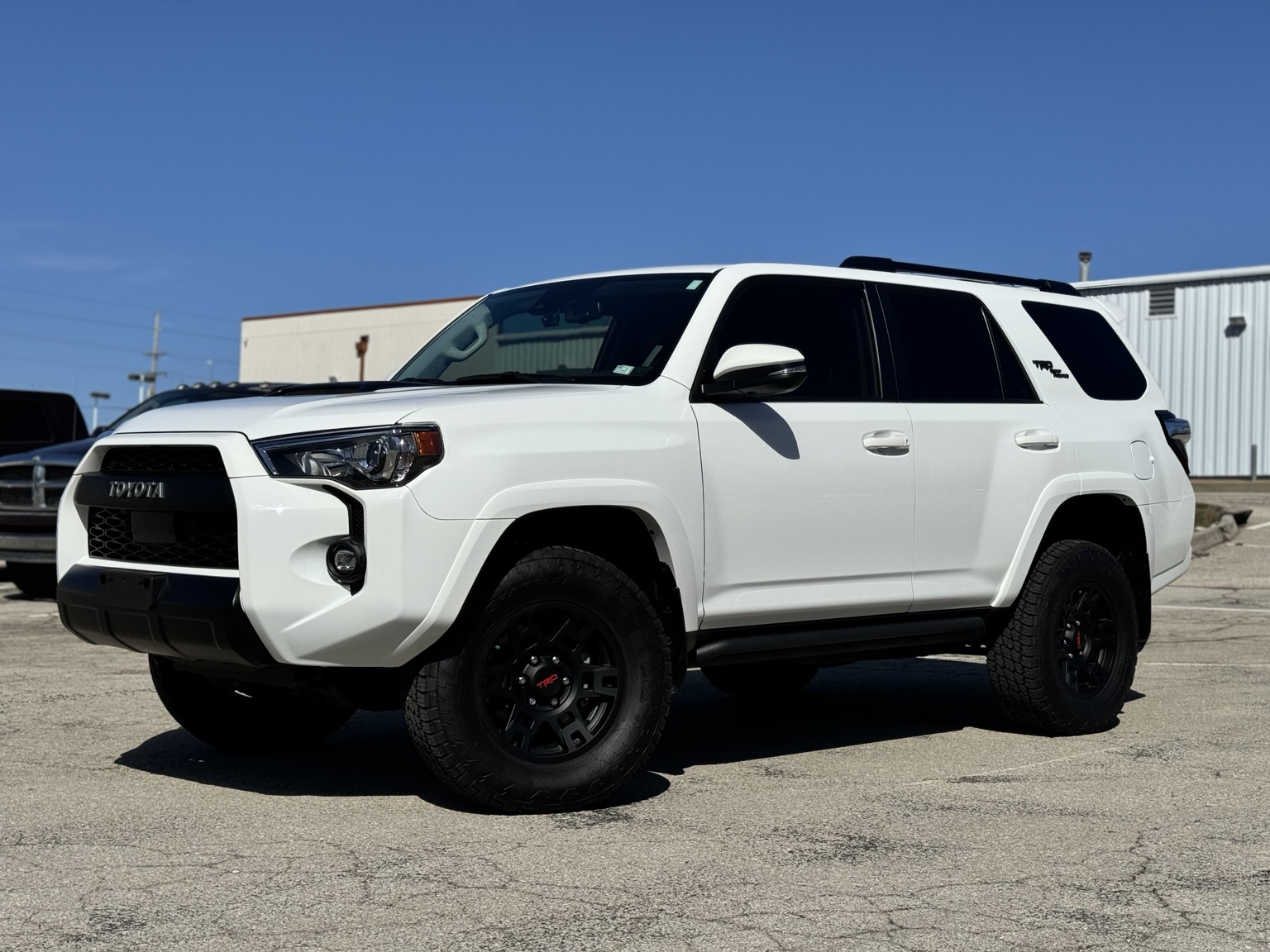 White Toyota 4Runner photographed outdoors from the front