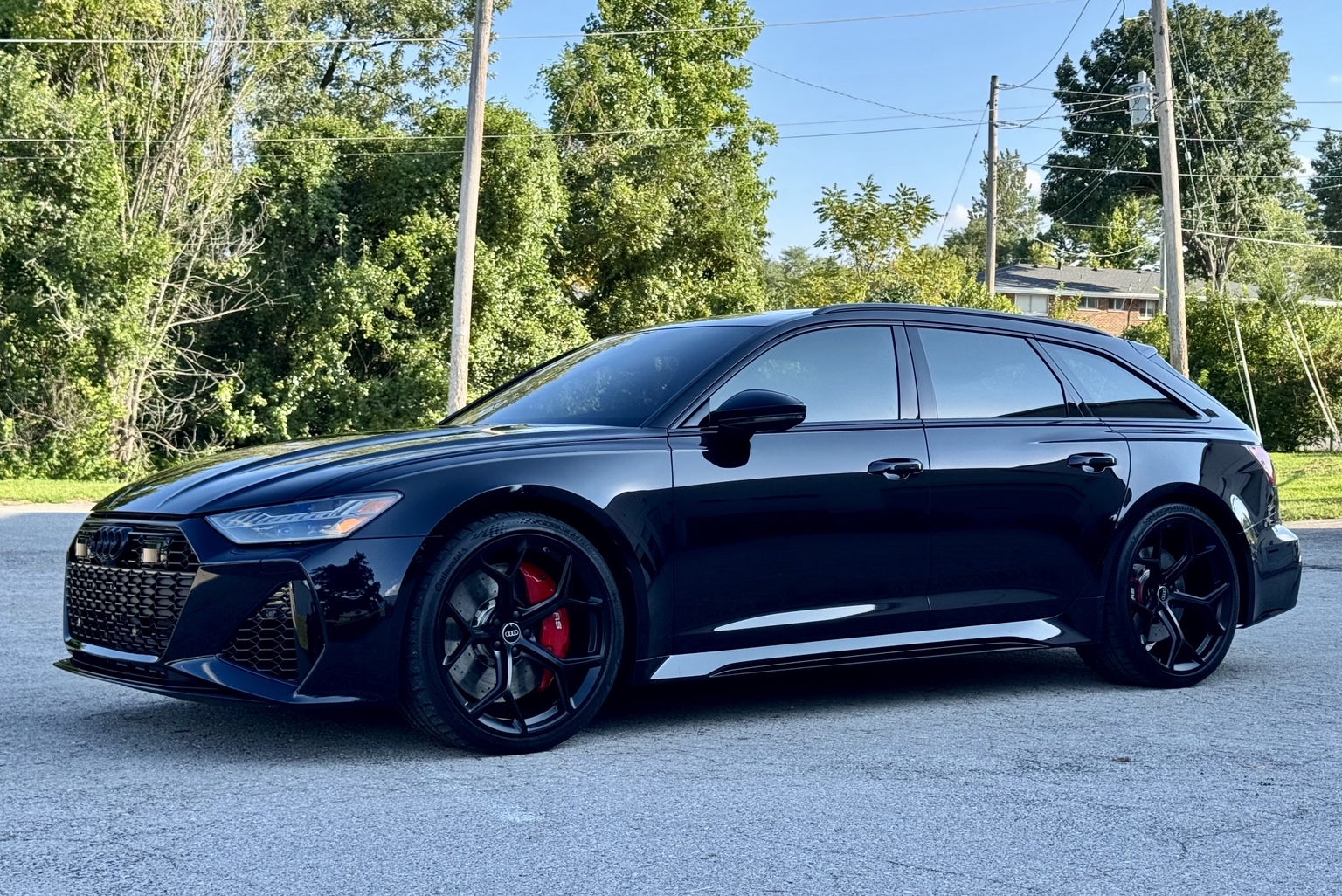 Black Audi RS6 protected by STL Auto Defenders in Arnold Missouri
