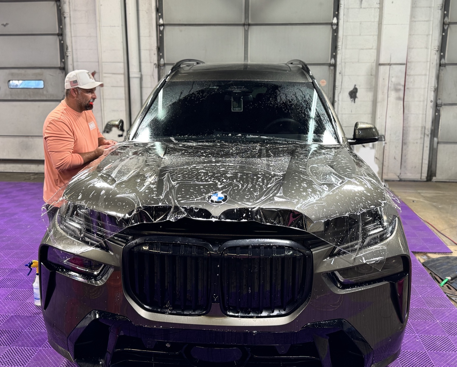 BMW receiving full-front paint protection film
