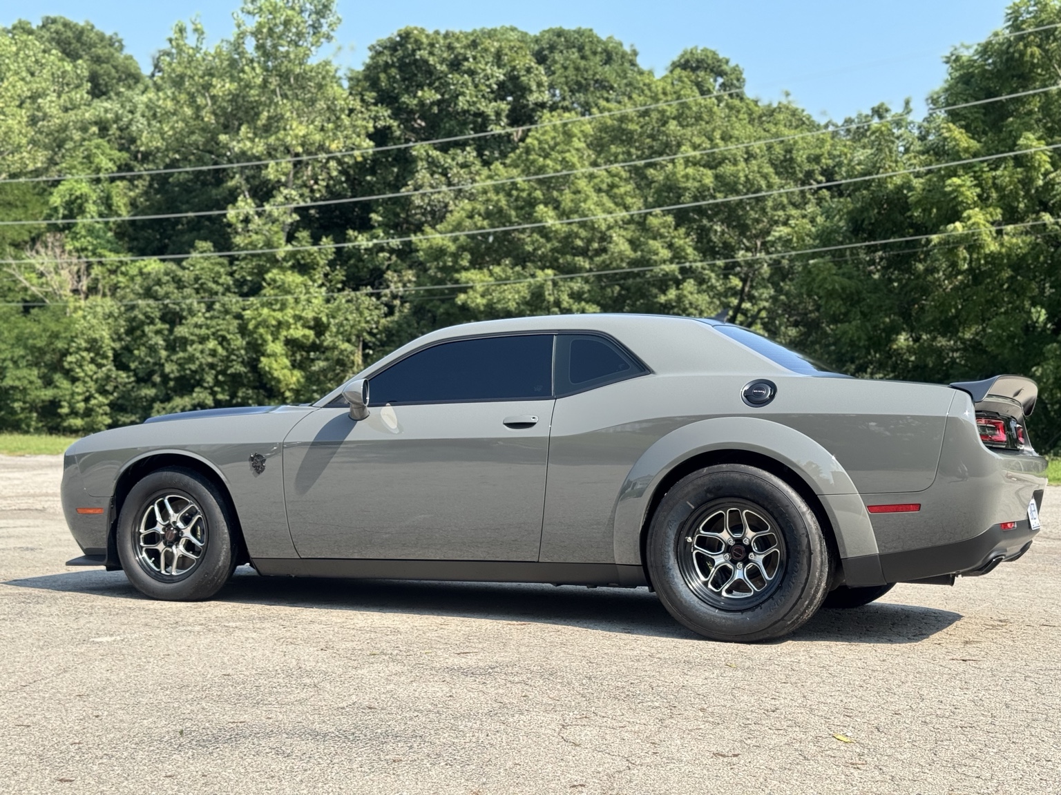 Dodge Challenger side profile after automotive protection service