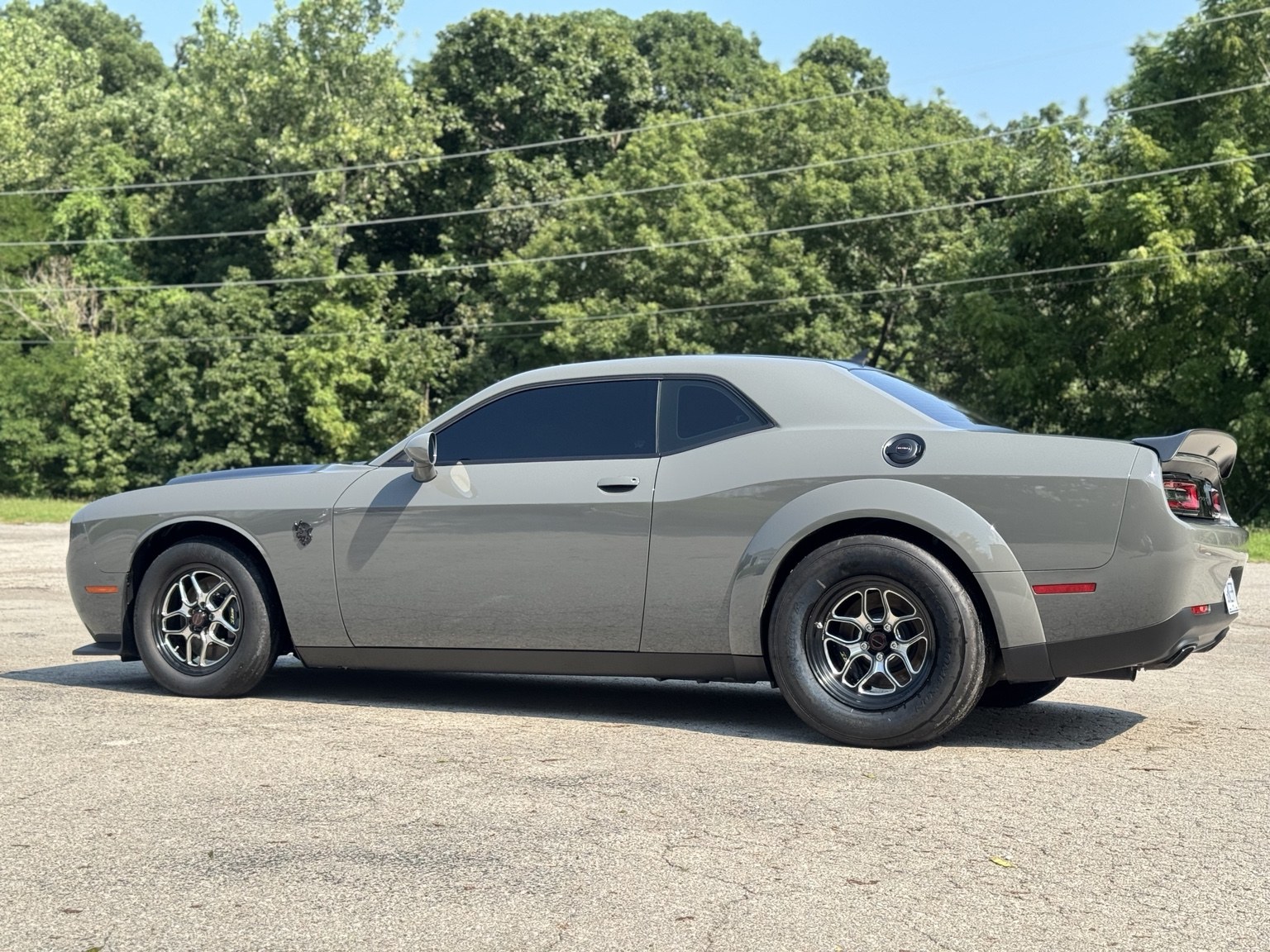 Silver Dodge Challenger featured on STL Auto Defenders' window tint page